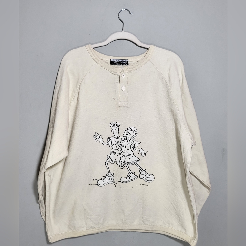 Vintage Fido Dido Crew Neck Top Unisex One Size  (approx. Mens Medium)
